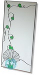 Green Silver Recangle Art Deco 24 x 40 Inches