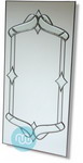 Silver Recangle Art Deco 24 x 48 Inches