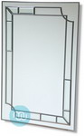 Silver Recangle Art Deco 36 x 24 Inches