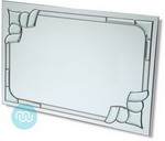 Silver Recangle Art Deco 36 x 24 Inches