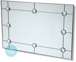Silver Recangle Art Deco 36 x 24 Inches