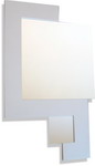 Limited Edition, This unusual Contemporary design with one large mirror and one smaller mirror housed in a solid white frame.