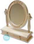 Carved Oval Swing Mirror