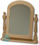 Wood Tone Dressing Table Mirror Mirror 21x17 Inches