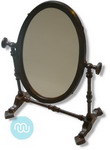 Brown Toilet Mirror on Stand