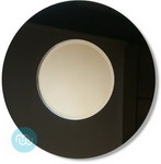 Large Black Circle Mirror 102cm Dia