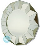 Contemporary Round Mirrors Angles faces