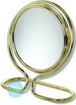 Travel mirror 10x magnification Chrome Finish, Mirror diameter 13cm. 