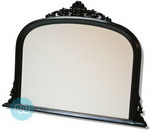 Black Overmantle Mirror
