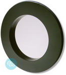 Black Contemporary Circle Mirror 36 x 36 Inches
