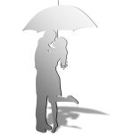 Umbrella Kiss Mirror Design