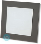 Smoked Contemporary Mirror 21x21 Inches