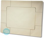 Silver Contemporary Mirror 42x34 Inches