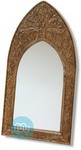 Large Mango Wood Gothic Mirror 91.5cm x 49.5cm