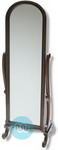 Dark Mahogany Arched Cheval 67 x 24 Inches
