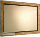 A very attractive design with a mottle bronze/gold effect moulding, with bevelled mirror available in many sizes