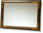 Decorative Swept frame with Black Crackle Effect 105x75cm
