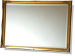 Ornate Swept Frame Mirror 105x75cm Bevelled Mirror