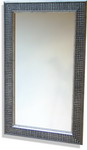 Modern framed mirror in a silver contemporary design