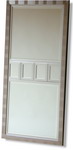 Striking Contemporary 6 Piece Handcrafted Mirror made with a real wooden frame pressed with silver leaf to adorn your walls and create light and space.
