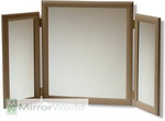Oak Triple Dressing Table Mirror