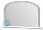 White Overmantle with plain mirror 47 x 31 Inches