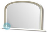 Cream Overmantle with Bevelled mirror 47 x 31 Inches