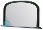 Black Overmantle with plain mirror 47 x 31 Inches