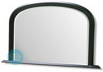 Black Overmantle with Bevelled mirror 47 x 31 Inches