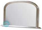 Silver Overmantle with plain mirror 47 x 31 Inches