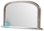 Silver Overmantle with Bevelled mirror 47 x 31 Inches
