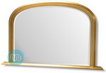 Gold Overmantle with Bevelled mirror 47 x 31 Inches