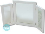 Cream Wash Dressing Table Mirror 32 x 18 Inches