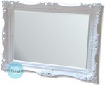 A classically french styled mirror with a stunning Ivory white, swept frame. An ideal compliment to any wall or overmantle. Made from real Wood with intricate detailing this mirror is true opulance. Also Available in Gold and Black