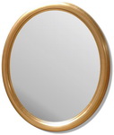 Gold Oval with plain mirror 60 x 50 cm int Size
