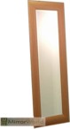 Simple and modern frame design in a teak colour, comes with a bevelled mirror and available in many sizes.
