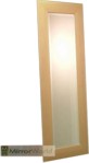 Simple and modern frame design in a Light natural wood tone, comes with a bevelled mirror and available in many sizes.