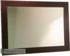 Our best selling contemporary frame design in very dark walnut finish, comes with bevelled mirror and available in many sizes.