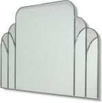 1920's to 1930's Graceful and elegant period art deco mirror. Hand made and finished for exceptional quality