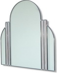 Traditional 1940's seven section domed top mirror with pale pink adornments. Hand made and finished for exceptional quality