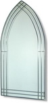 Art Nouveau Arched Mirror with silver leading. Hand made and finished for exceptional quality
