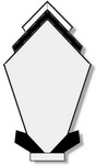 Traditional 1920's Titanic Mirror with Black / White Panelling. Hand made and finished for exceptional quality