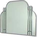 Beautiful Art Deco Period Overmantle mirror with fifteen sections. Hand made and finished for exceptional quality
