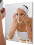 A fantastic combination of quality float glass mirror with our Exclusive Clearview heated pad for a chrystal clear steam free mirror
