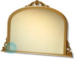 Gold Overmantle Mirror 50x36 Inches