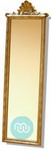 Gold Antique Mirror 16x53 Inches