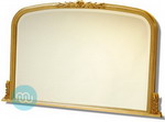 Gold Overmantle witth Bevelled Mirror 49x32 Inches
