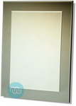 Black Contemporary Mirror 40x30 Inches