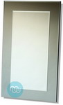 Black Contemporary Mirror 39x24 Inches