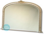 Ivory Overmantle Mirror 50x35 Inches
